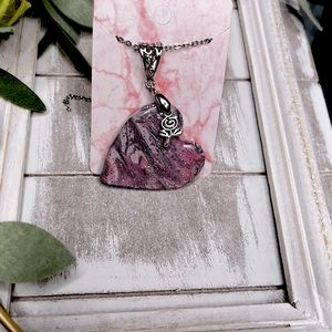 Handmade clay necklace